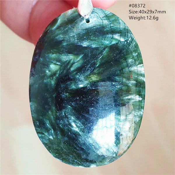 Green Seraphinite Pendant-ToShay.org
