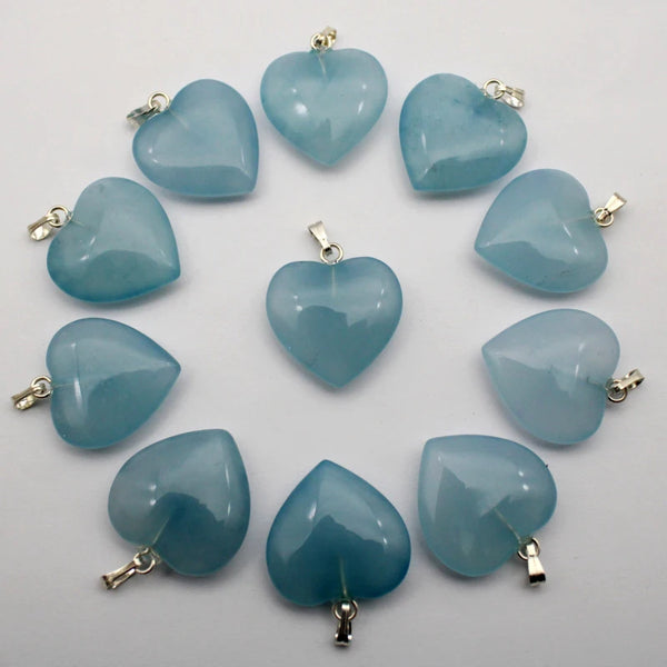 Mixed Crystal Heart Pendants-ToShay.org