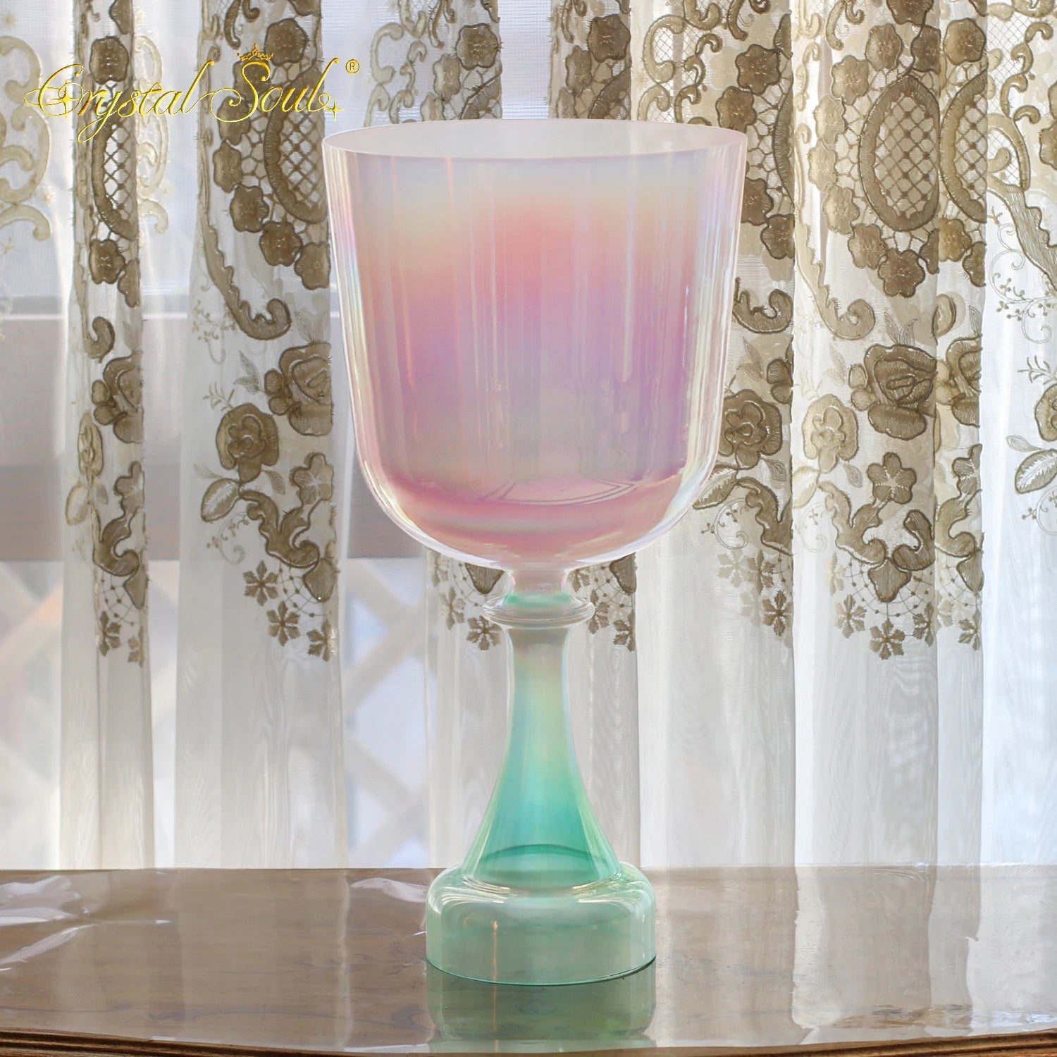 Pink Crystal Singing Chalice-ToShay.org