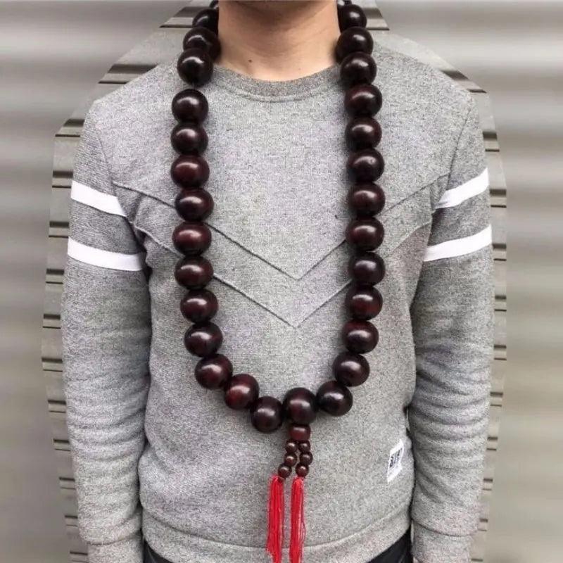 Red Wood Monk Buddha Beads-ToShay.org