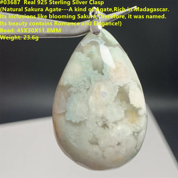 Pink Sakura Agate Pendants-ToShay.org