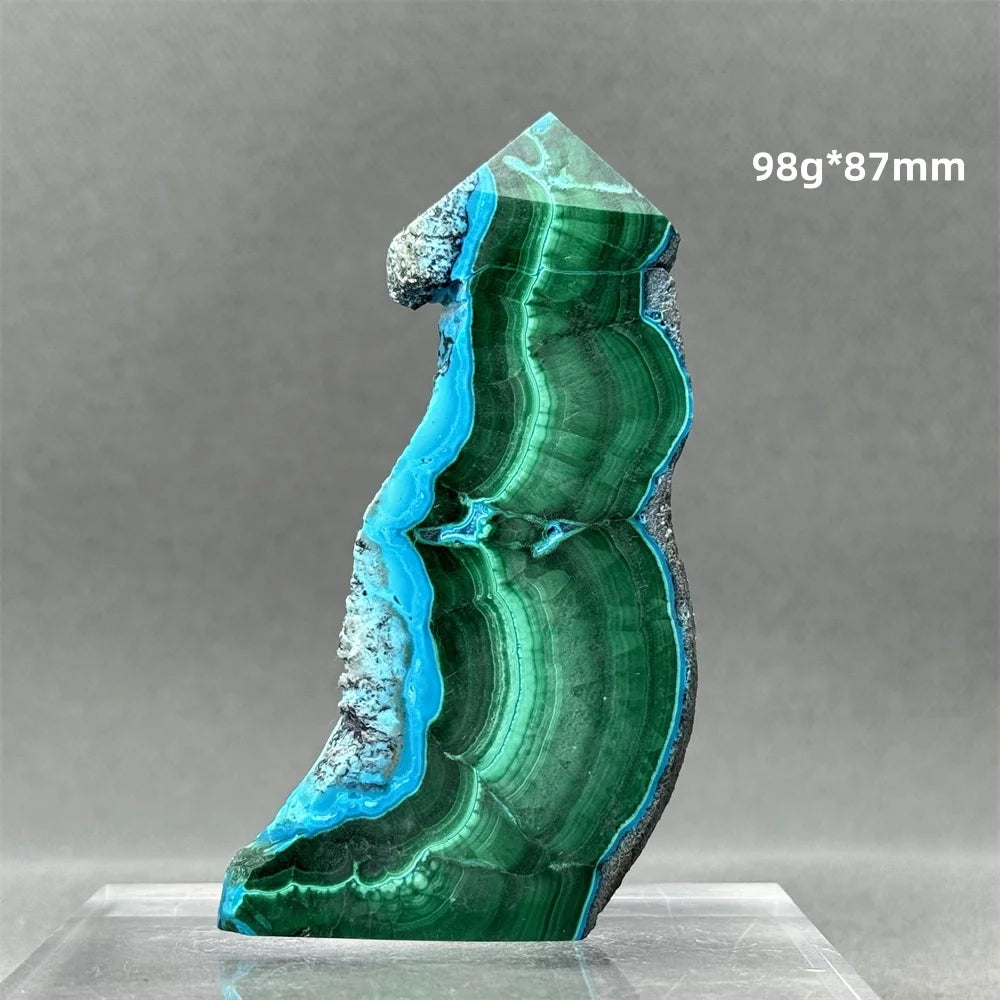 Blue Green Chrysocolla Tower-ToShay.org