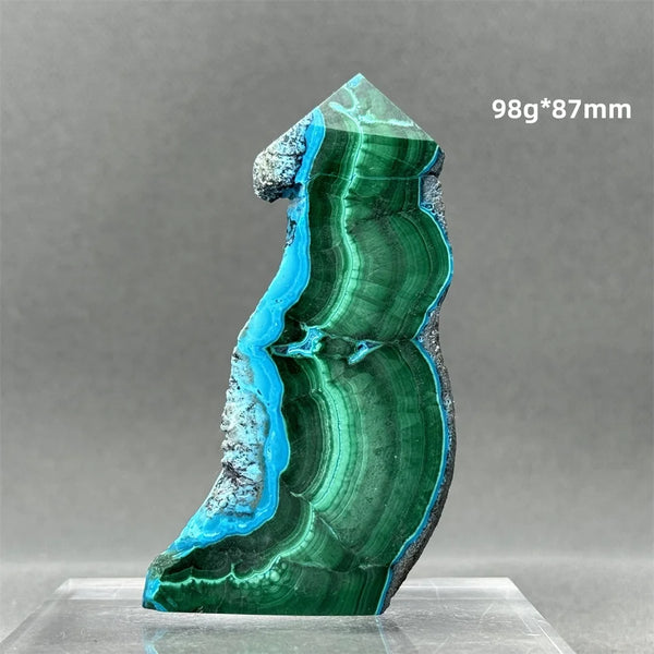 Blue Green Chrysocolla Tower-ToShay.org