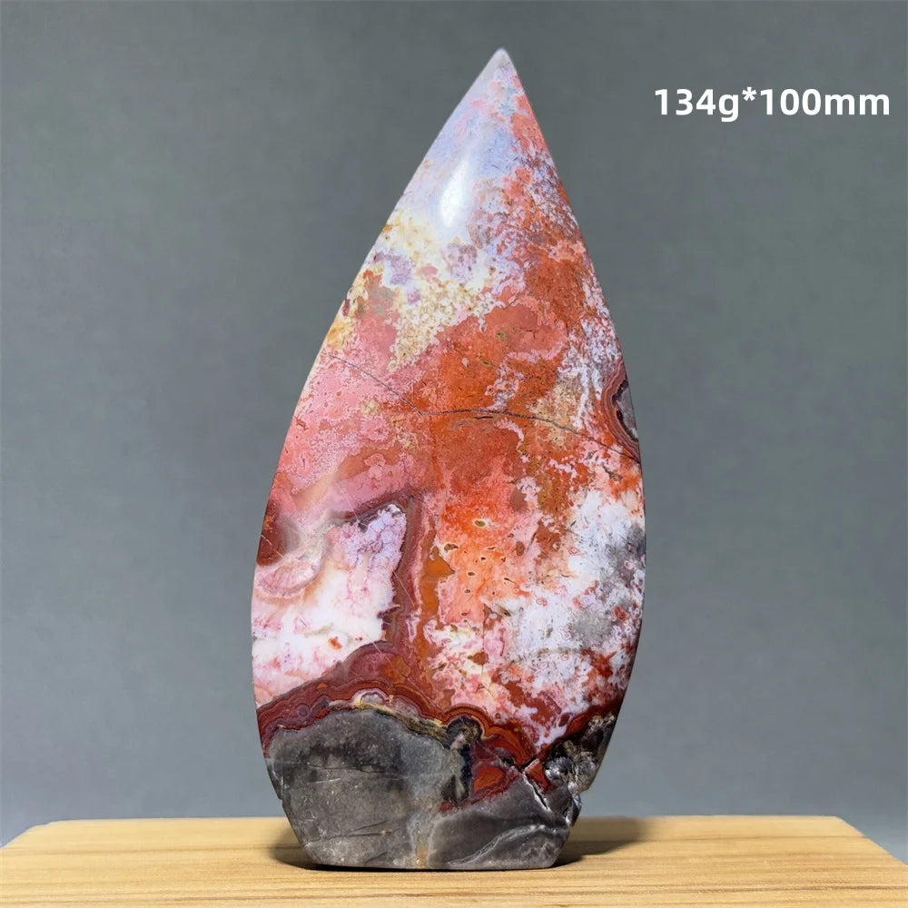 Red Lace Agate Torch-ToShay.org