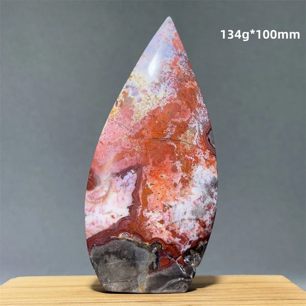 Red Lace Agate Torch-ToShay.org