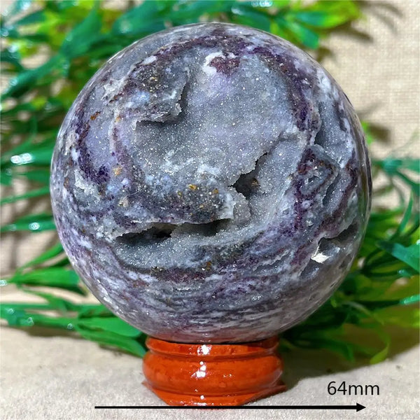 Purple Sphalerite Druzy Ball-ToShay.org