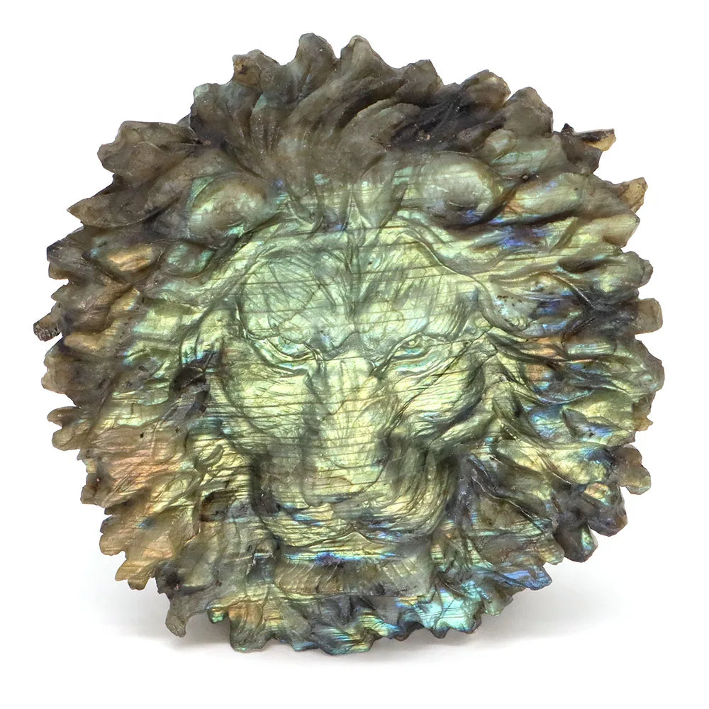 Blue Labradorite Lion Head-ToShay.org