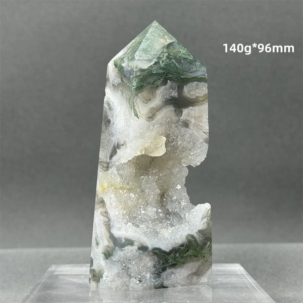 Green Aquatic Agate Tower-ToShay.org