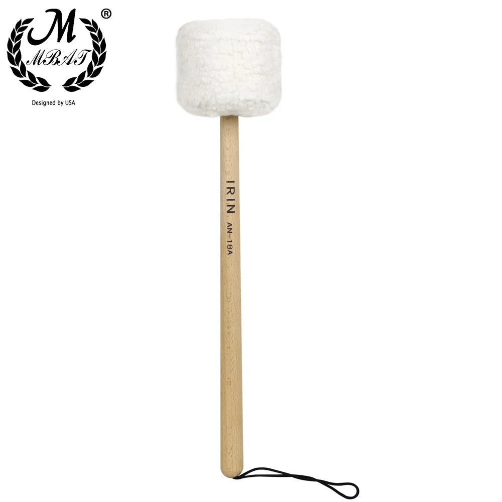 Professional Songbo Hammer Beech Plush Mallet Sound Therapy Gong Hammer Lamb Plush Head Beech Wood Handle Percussion Accessories-ToShay.org