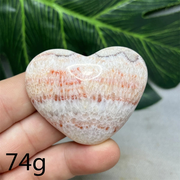 Pink Pork Stone Heart-ToShay.org