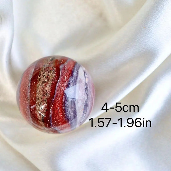 Red Rainbow Jasper Ball-ToShay.org