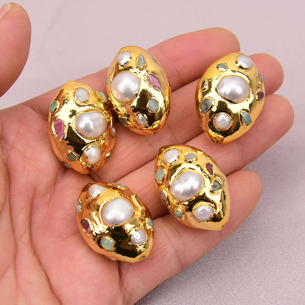 White Pearl Paved Beads-ToShay.org