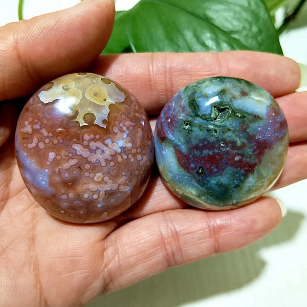 Ocean Jasper Palm Stone-ToShay.org