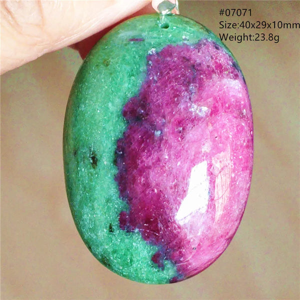 Red Ruby Zoisite Pendant-ToShay.org