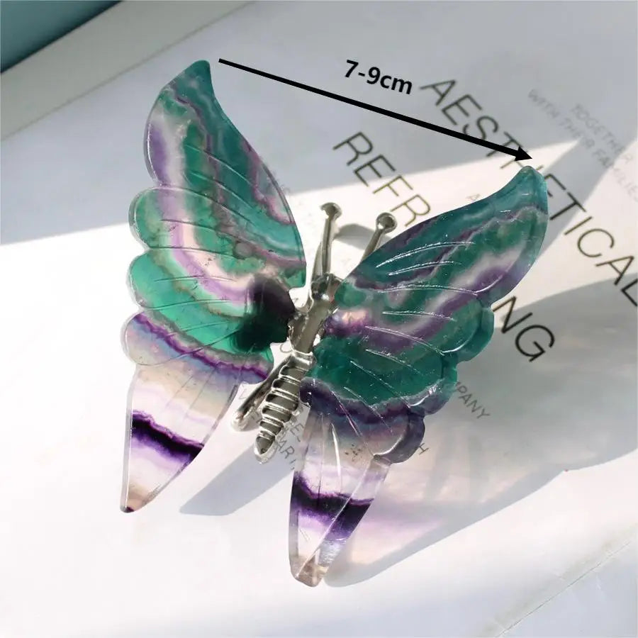 Blue Apatite Butterfly-ToShay.org