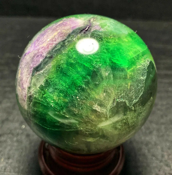 Green Fluorite Quartz Crystal Ball-ToShay.org