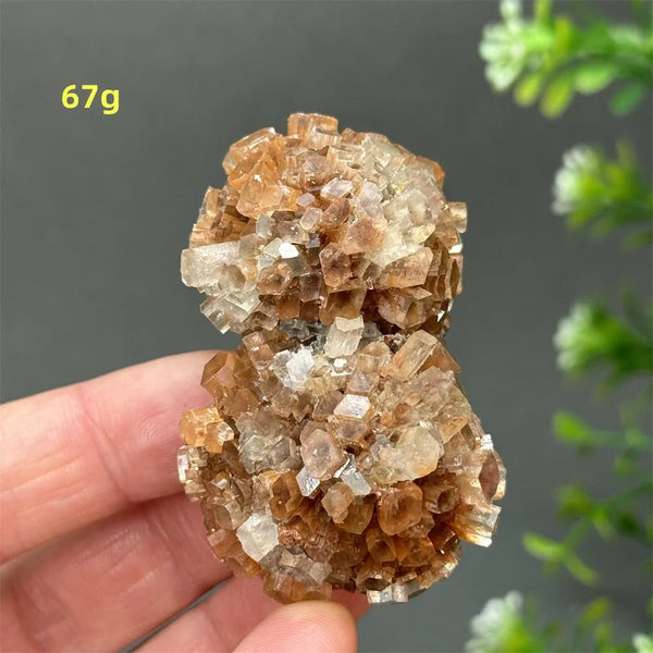 Orange Aragonite Crystal Cluster-ToShay.org