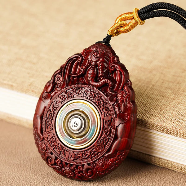 Red Rosewood Buddha Pendant-ToShay.org