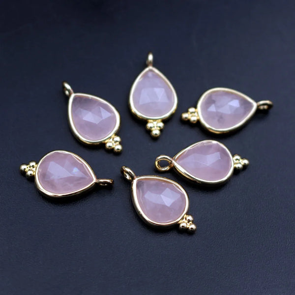 Mixed Crystal Teardrop Charms-ToShay.org