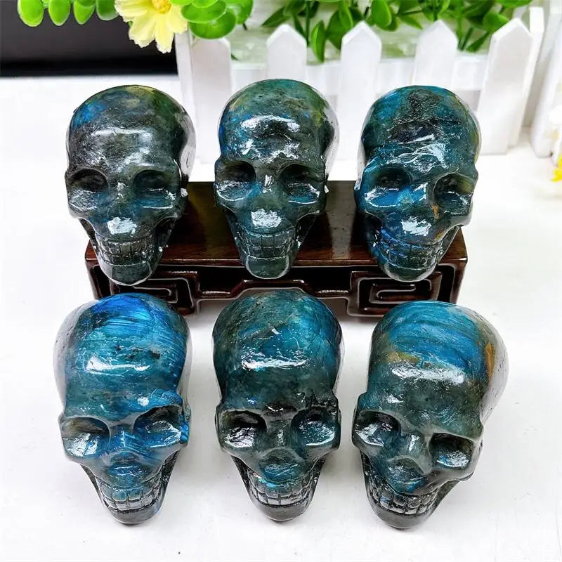 Blue Labradorite Skull-ToShay.org