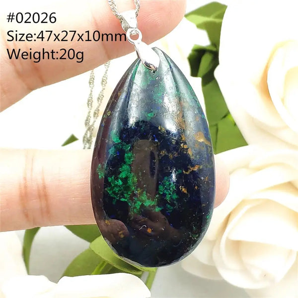 Blue Azulite Pendant-ToShay.org