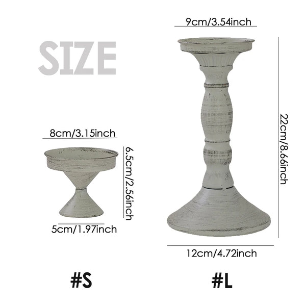 White Candle Stands-ToShay.org
