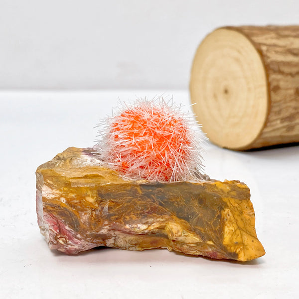 Orange Zeolite Mineral Cluster-ToShay.org