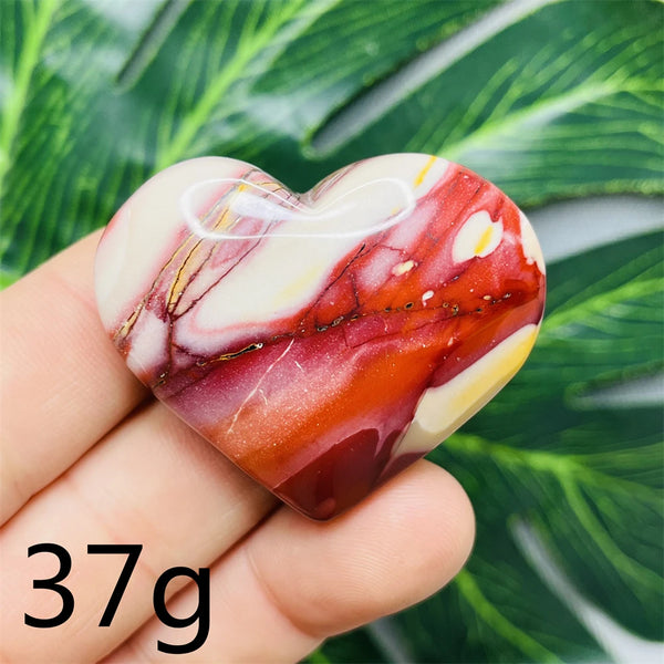 Yellow Mookaite Hearts-ToShay.org