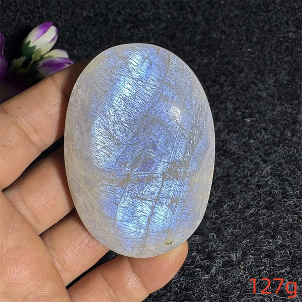 Blue Moonstone Palm Stone-ToShay.org