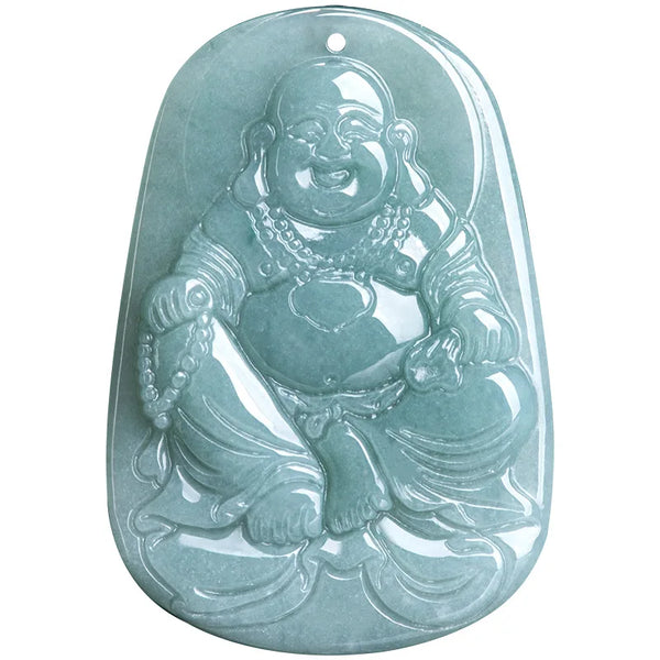 Blue Jade Maitreya Pendant-ToShay.org