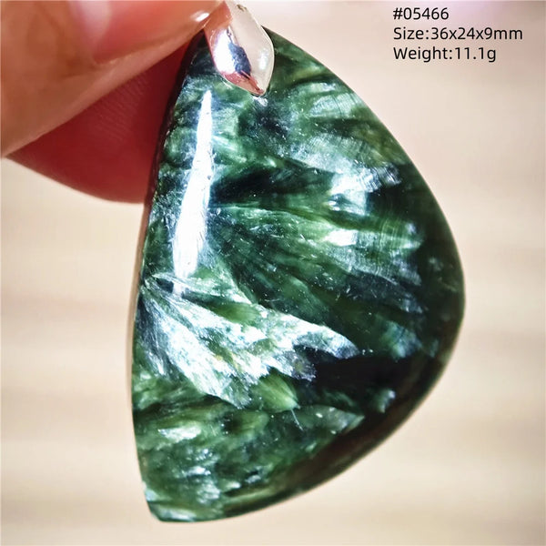 Green Seraphinite Pendant-ToShay.org