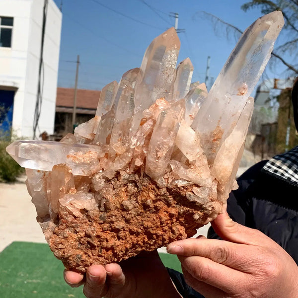 White Quartz Crystal Cluster-ToShay.org