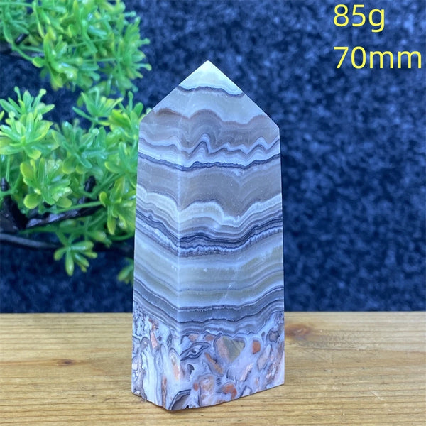 Blue Striped Agate Tower-ToShay.org