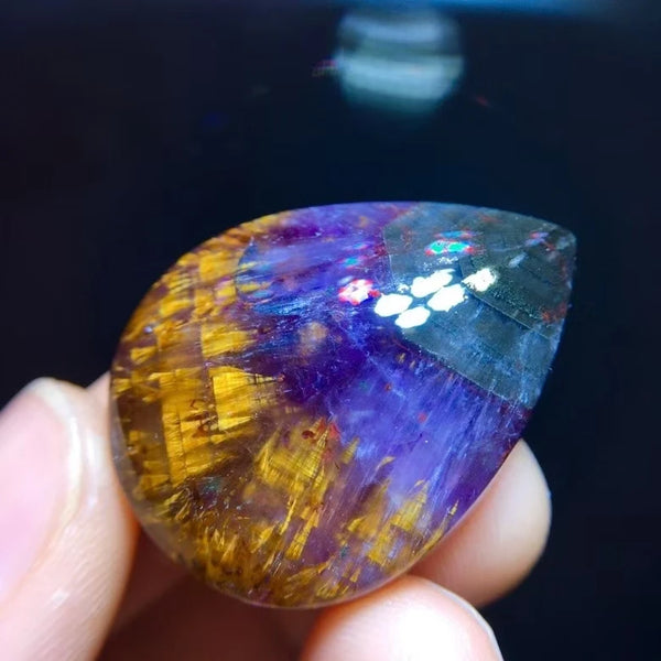 Red Auralite Cacoxenite Pendant-ToShay.org