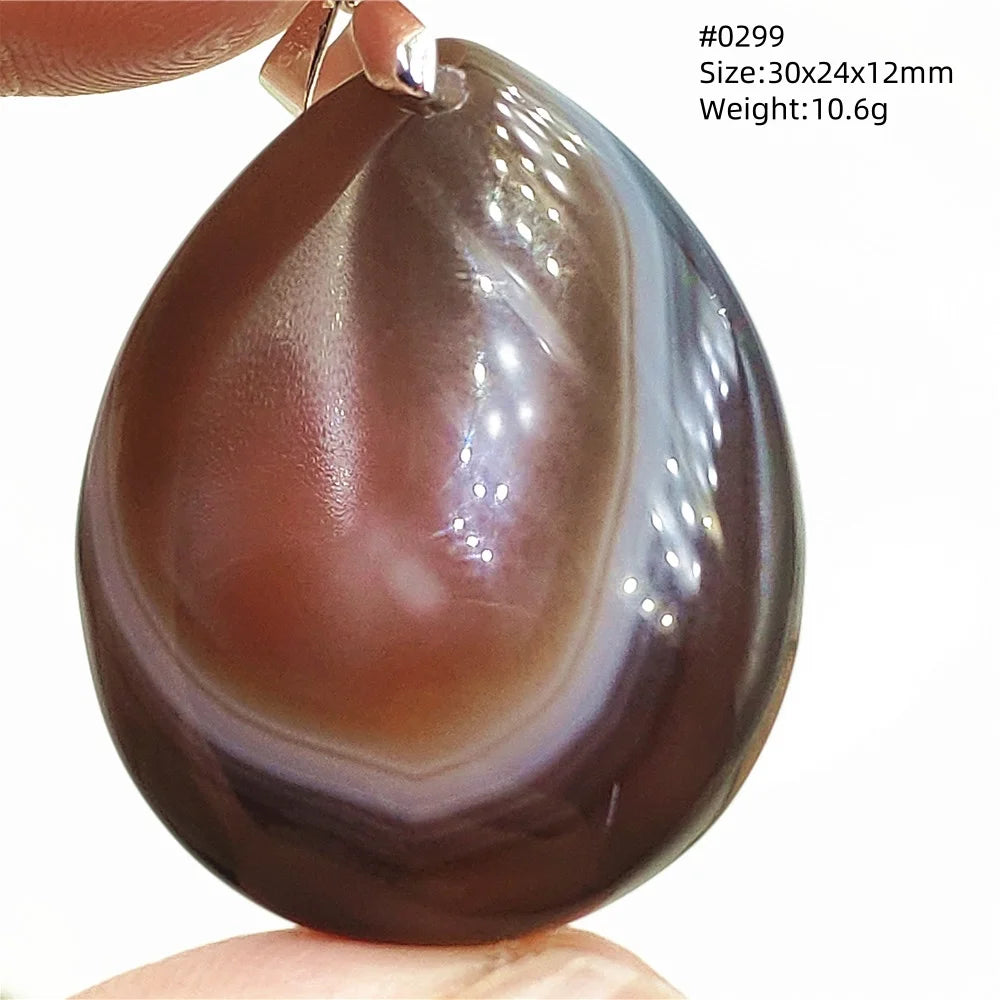 Grey Brown Agate Pendant-ToShay.org