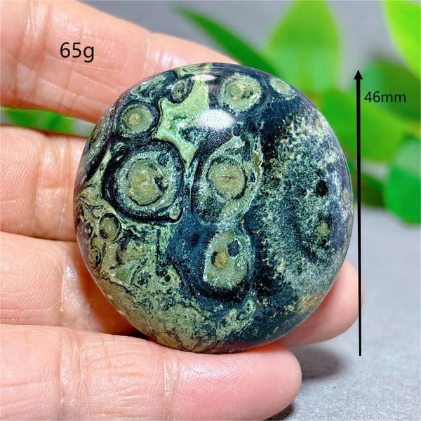 Green Malachite Palm Stone-ToShay.org