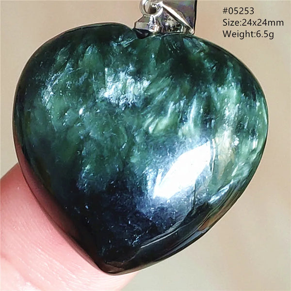 Green Seraphinite Pendant-ToShay.org