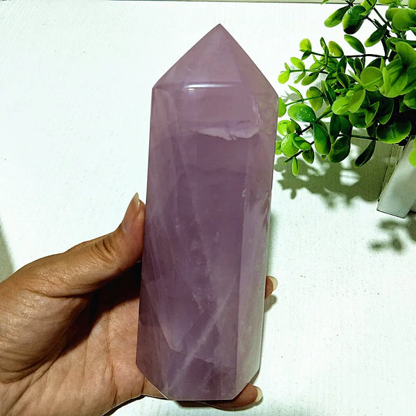 Pink Rose Crystal Quartz Point-ToShay.org