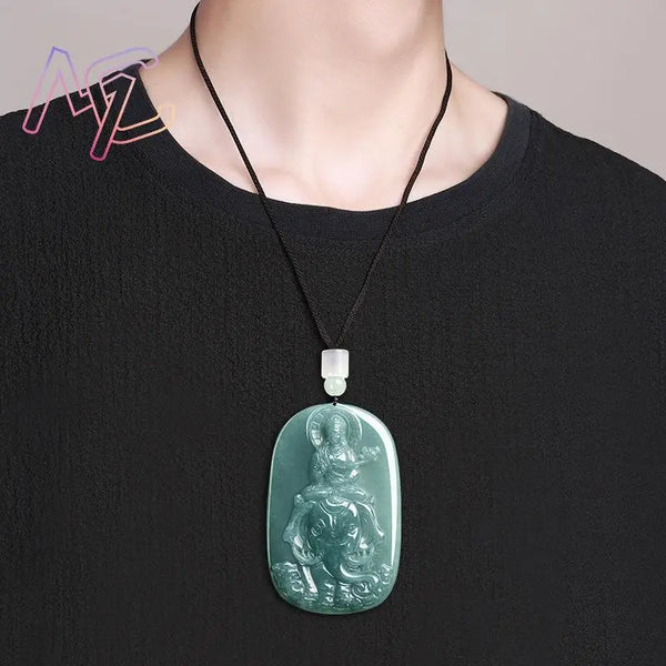 Blue Jadeite Samantabhadra-ToShay.org