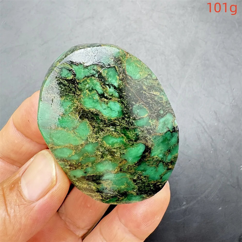 Green Verdite Palm Stone-ToShay.org