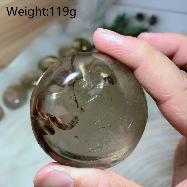 Smokey Quartz Palm Stones-ToShay.org