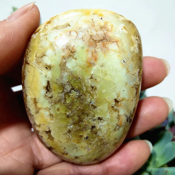 Natural Green Opal Crystal Palm Stone Yoga Exercise Spiritual Meditation Healing Crystals Room Decor Feng Shui Home Decortions-ToShay.org