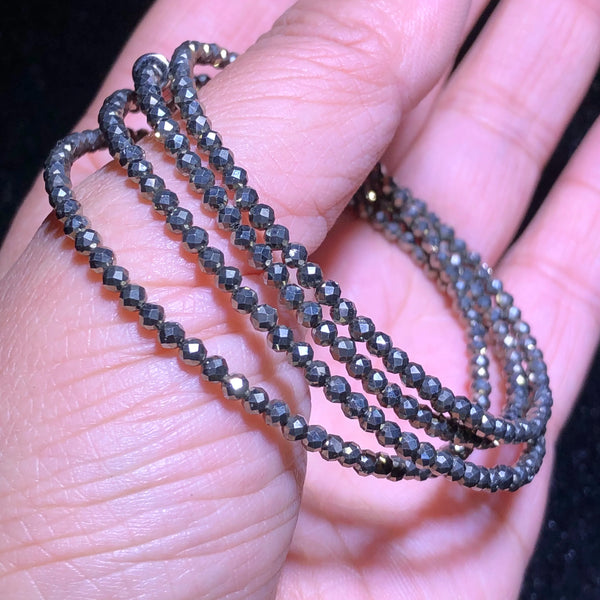 Gold Pyrite Bead Bracelet-ToShay.org