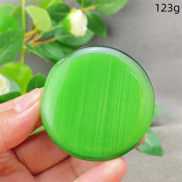 Green Cats Eye Pendant-ToShay.org