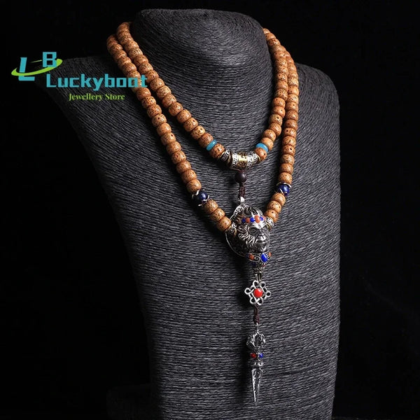 Brown Star Moon Bodhi Mala-ToShay.org