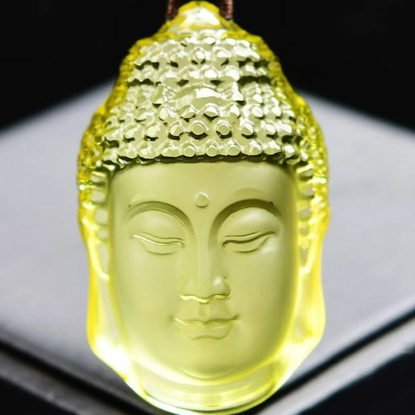 Yellow Citrine Buddha Pendant-ToShay.org