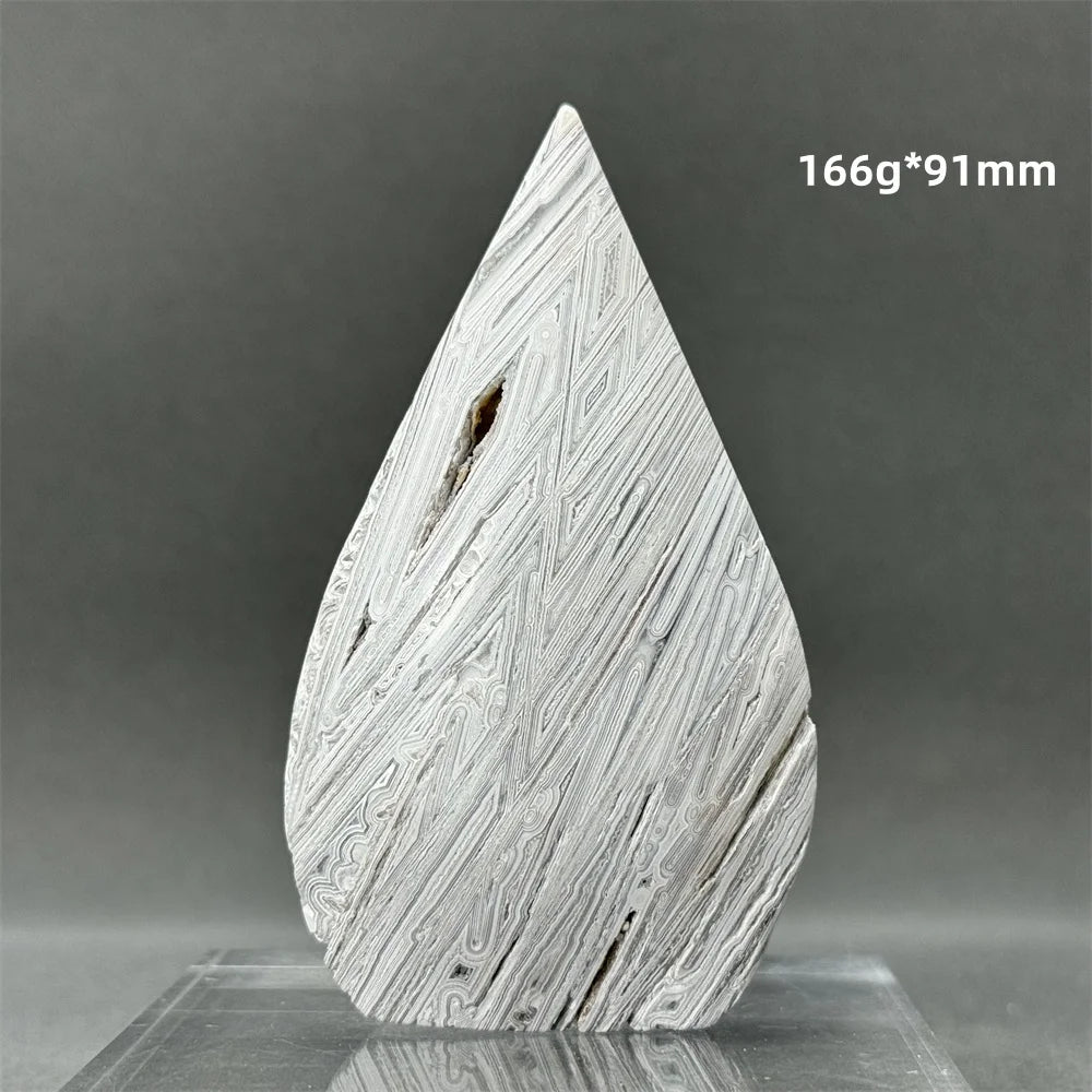 White Lace Agate Torch-ToShay.org