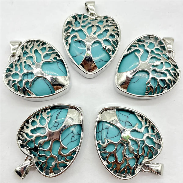 Mixed Crystal Tree Pendants-ToShay.org