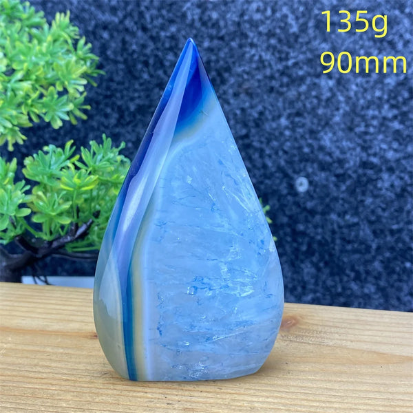 Blue Lace Agate Torch-ToShay.org