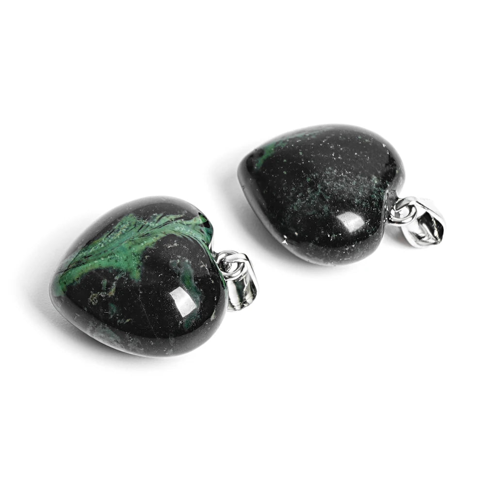 Green Kambaba Jasper Heart-ToShay.org